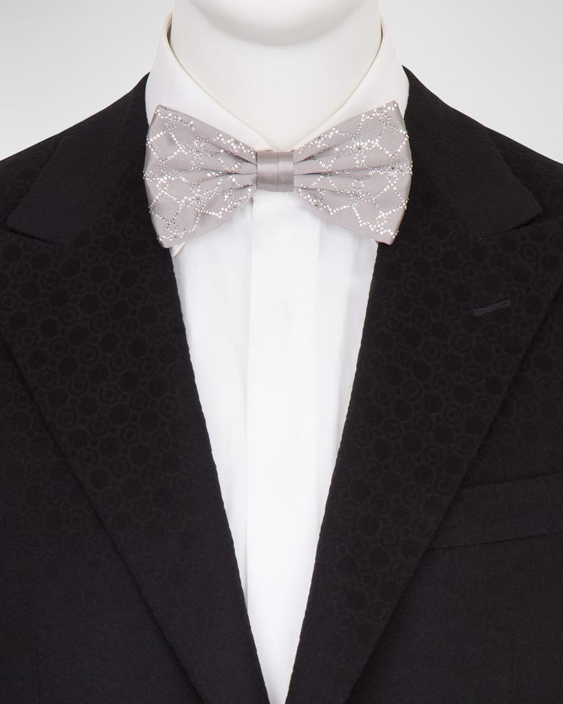 Stefano Ricci Men's Silk Rhinestone Bow Tie