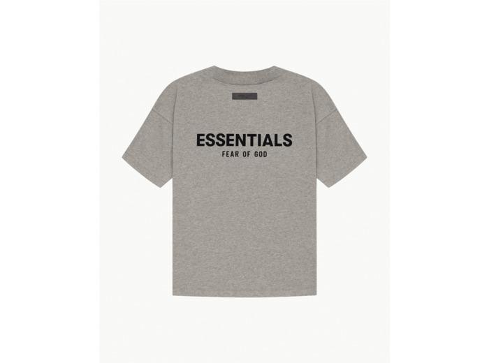 ESSENTIALS FEAR OF GOD グレー Tシャツ　Sサイズ FEAR OF GOD ESSENTIALS Jersey crew-neck T-shirt | Grey