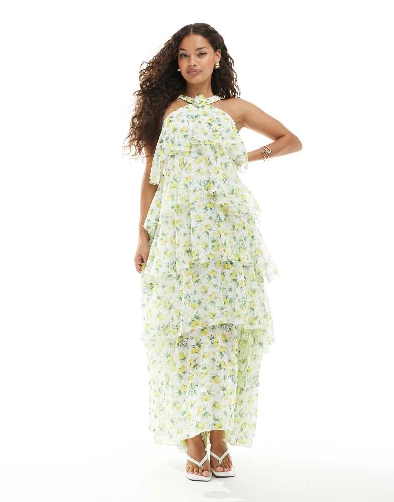 chinese dress ladies Felicia Ruffle Maxi Dress main image 0