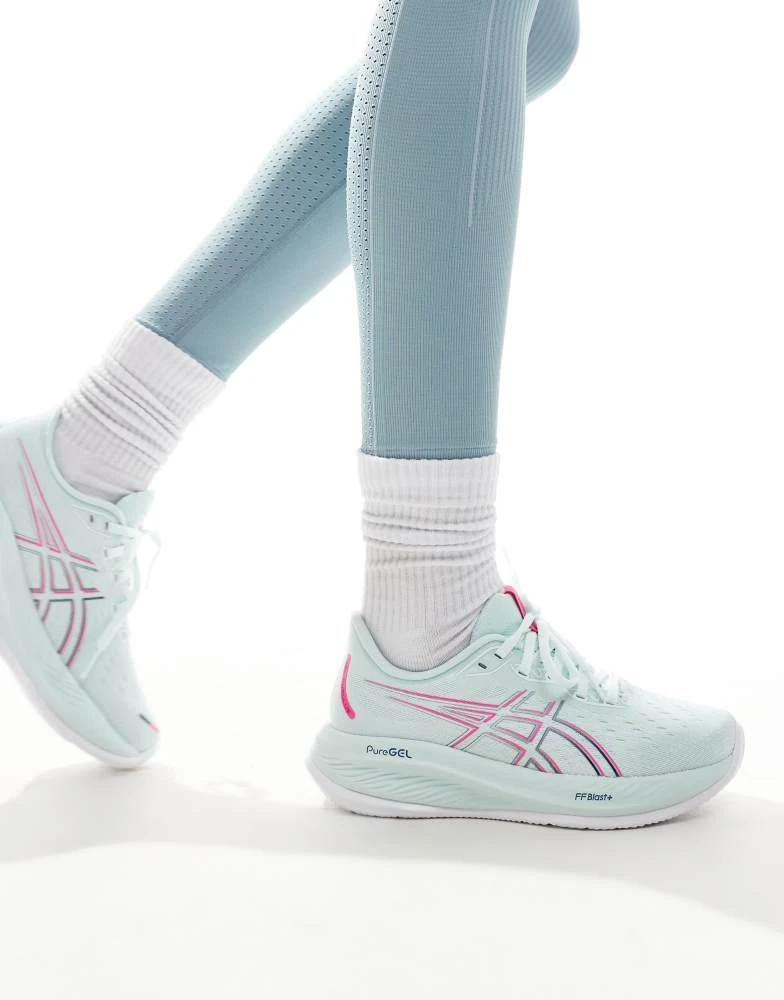 Asics Asics Gel-Cumulus 26 neutral running trainers in light blue and pink 4