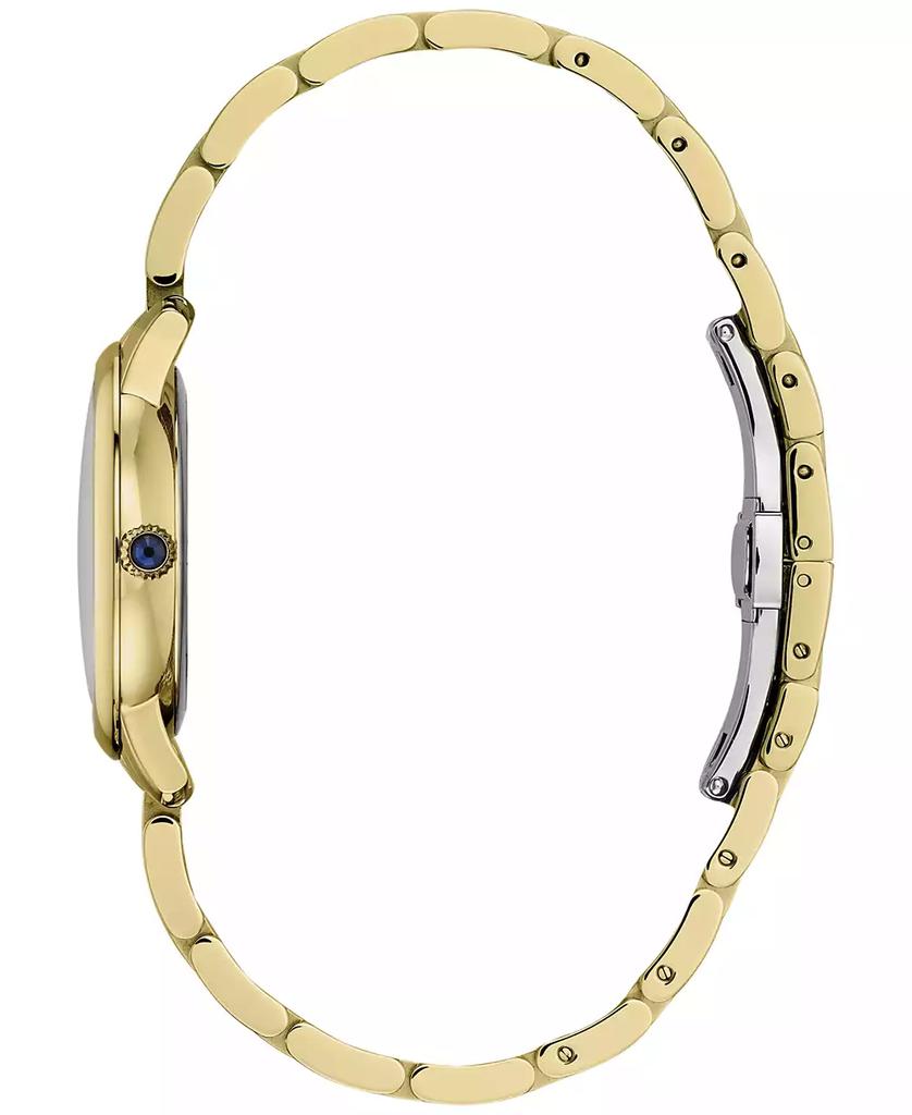 Frederique Constant Women's Swiss Slimline Diamond (1/20 ct. t.w.) Gold-tone Stainless Steel Bracelet Watch 30mm