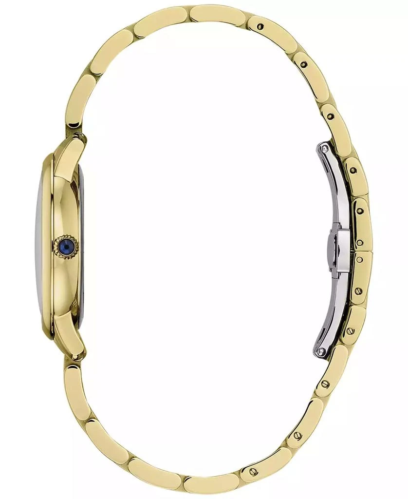 Frederique Constant Women's Swiss Slimline Diamond (1/20 ct. t.w.) Gold-tone Stainless Steel Bracelet Watch 30mm 2