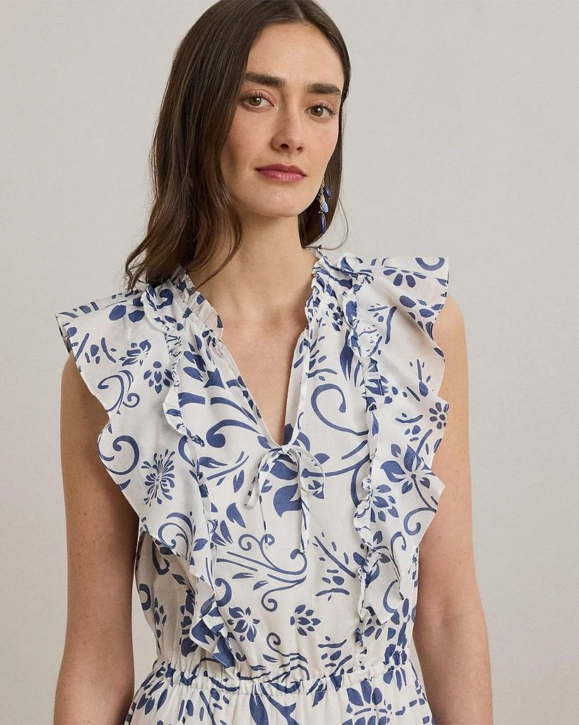 Ralph Lauren Floral Cotton Voile Tiered Maxi Dress 4