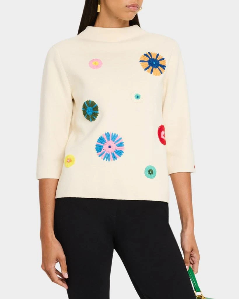 Frances Valentine Bon Bon Mock-Neck Sweater 4