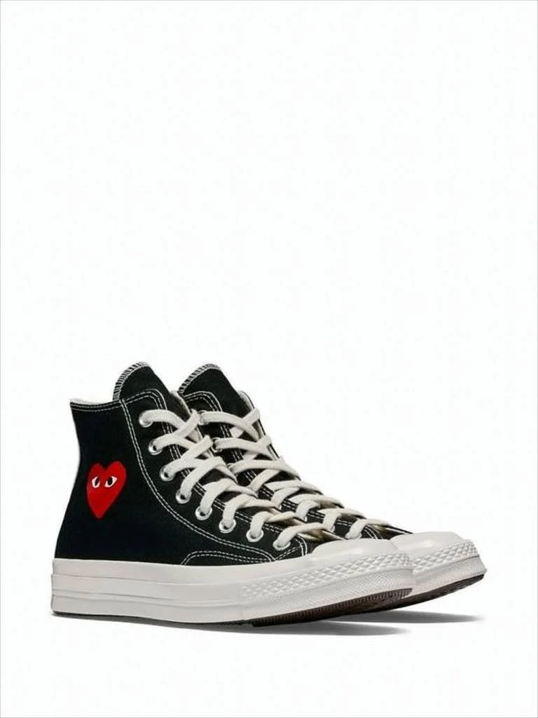 Comme des Garcons High-Top Sneakers With Classic Canvas Upper And Iconic Heart Detail 2