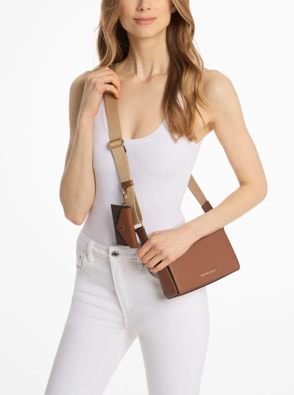 Michael Kors Vincent Small Saffiano Leather Crossbody Bag with Signature Logo Card Case 3
