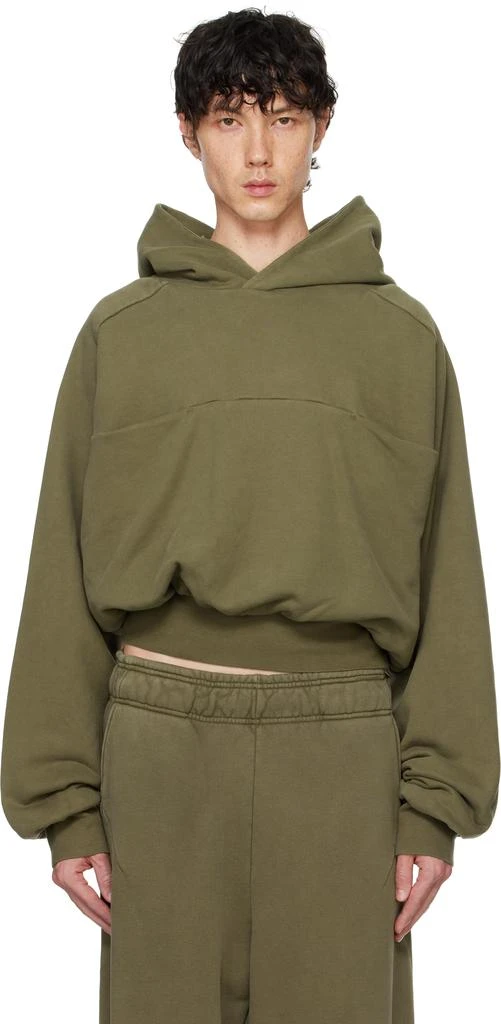 Entire Studios Khaki Double Double Hoodie 1