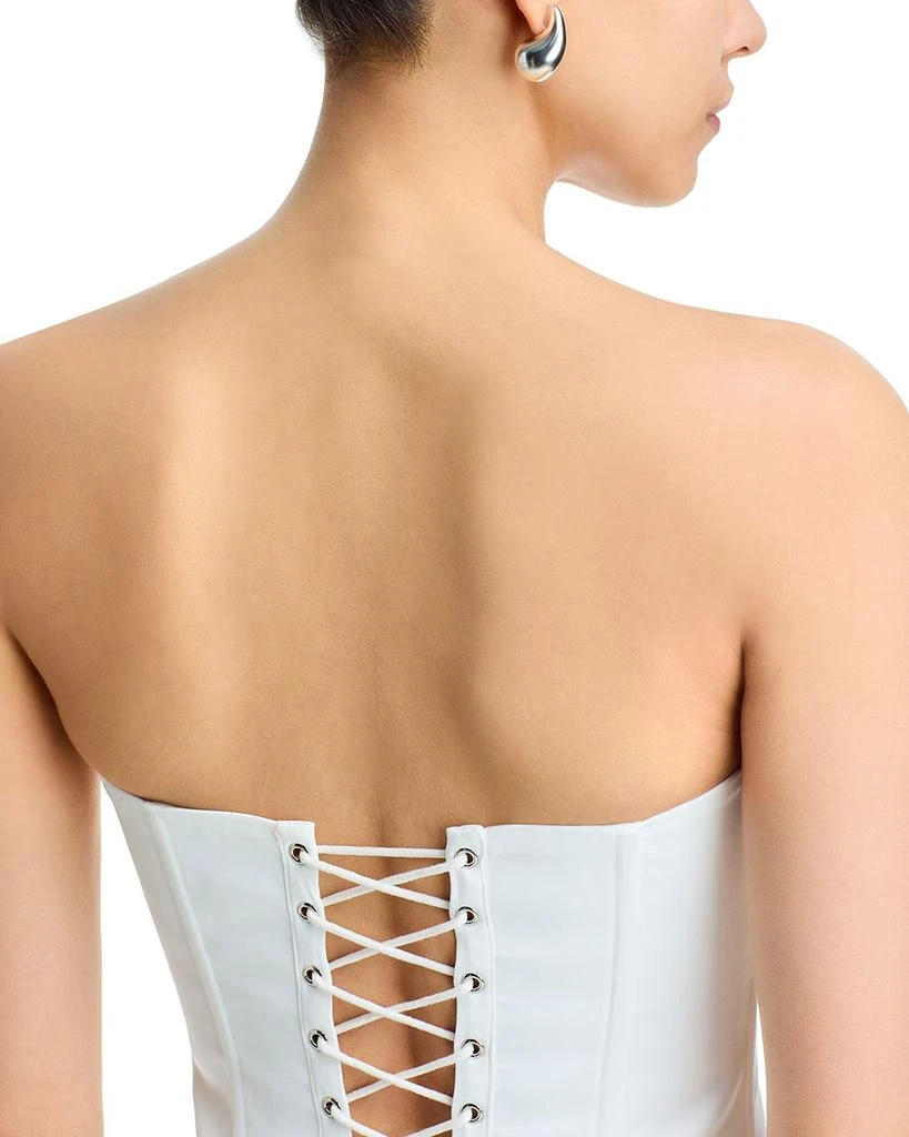 Danielle Guizio Satin Corset Top 4