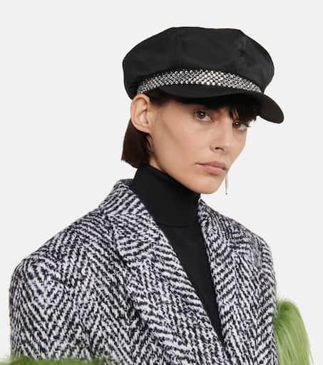 Newsboy Cap Prada Baker Boy Hat Prada Stretch Nylon Baker Boy Hat