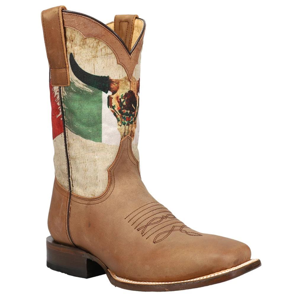 Roper Viva Mexico Square Toe Cowboy Boots 2
