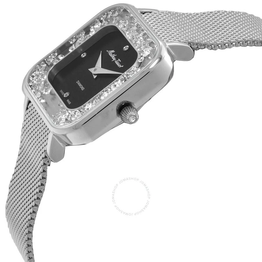 Mathey-Tissot Gemina Quartz Diamond Black Dial Ladies Watch D984SAN 2