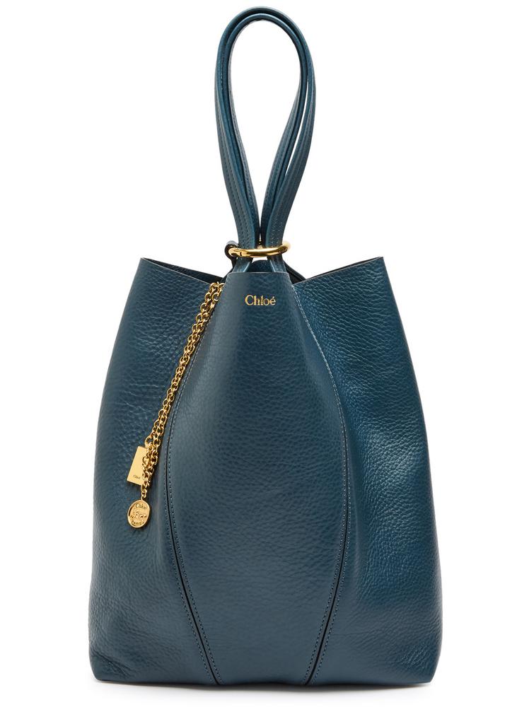 Chloé ネイビー ボディバッグ CHLOE Boston Bag Mother's Bag C20191 Z10 Cotton DENIM BLUE From