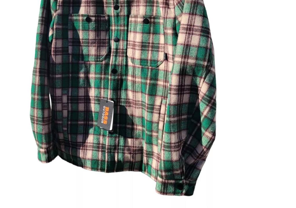 BASS OUTDOOR Men's Insulated Plaid Jacket In Green