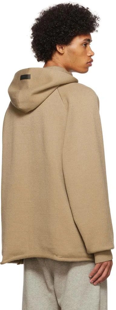 Essentials Tan Polyester Hoodie 3