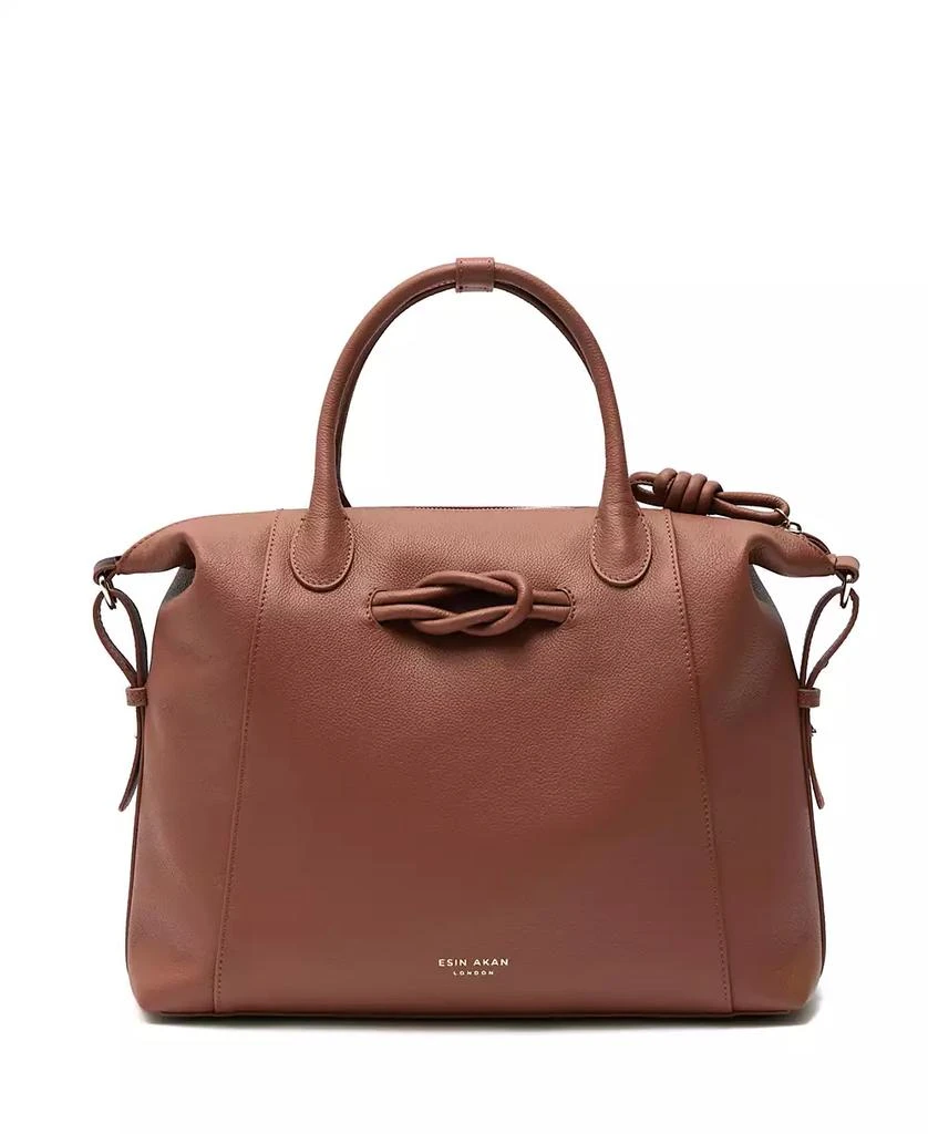Esin Akan Wimbledon Large Leather Backpack Tote 6