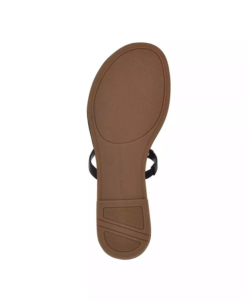 Tommy Hilfiger Litzy Logo Flat T-Strap Flat Sandals 5