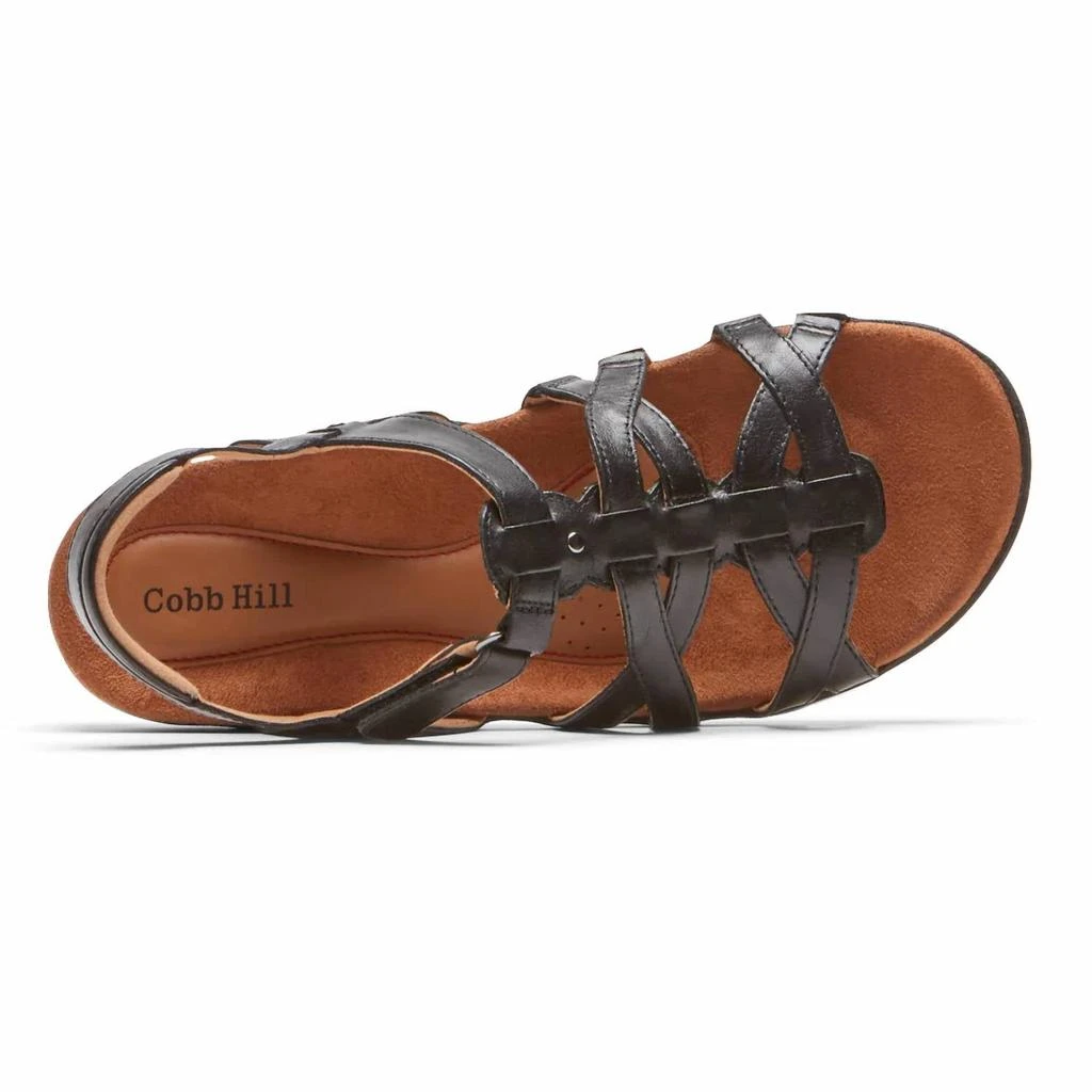 Rockport Women's Cobb Hill Rubey Woven Sandals In Black 2