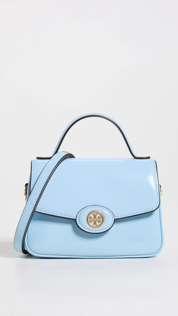 Tory Burch Small Robinson Spazzolato Top Handle Bag 1