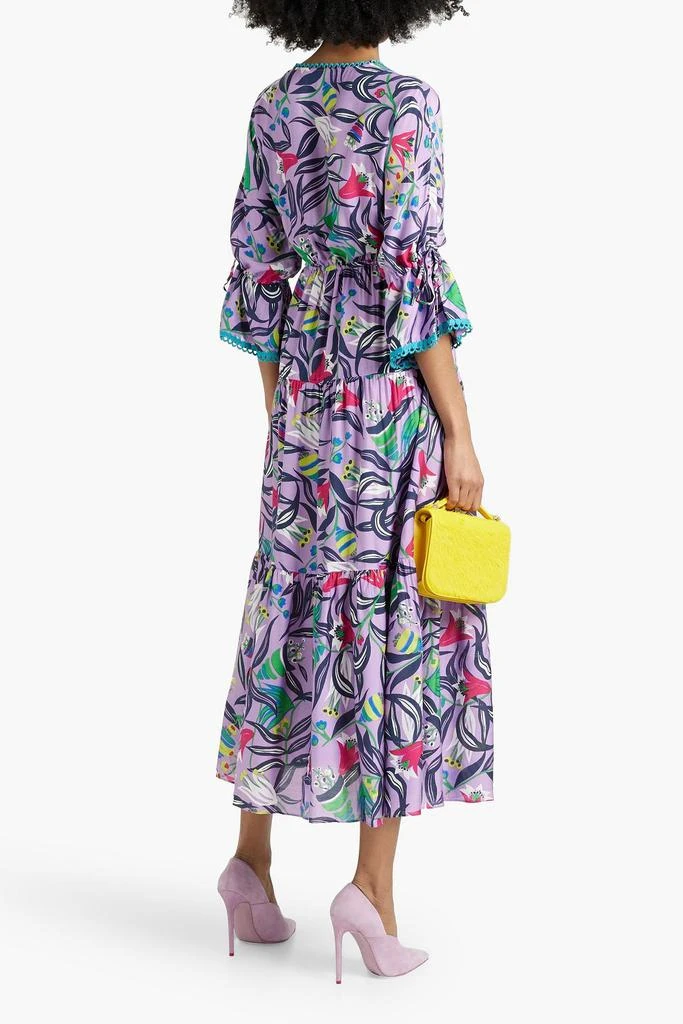 Diane von Furstenberg Boris tiered floral-print sateen midi dress 3