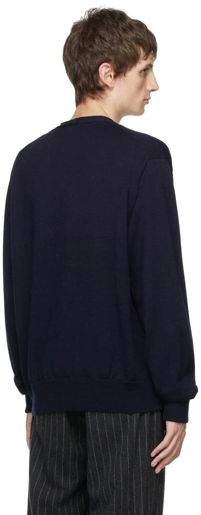 BED J.W. FORD Navy Wool Buttoned Cardigan 3