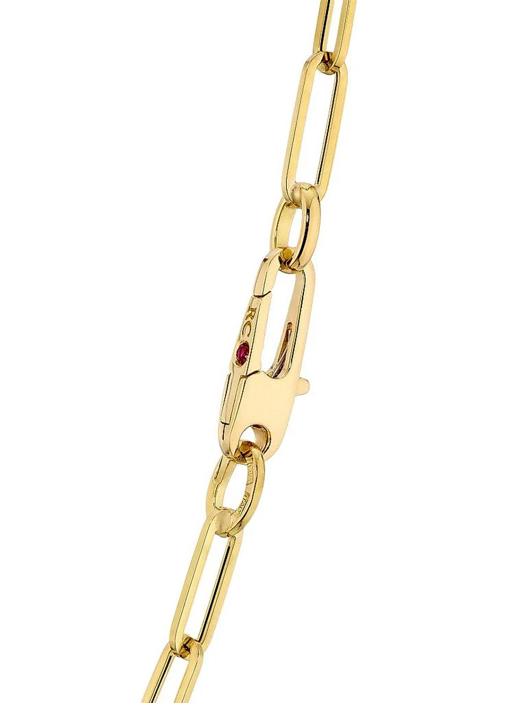 Roberto Coin Tiny Treasures 18K Yellow Gold Paper Clip Chain Necklace/17" 3