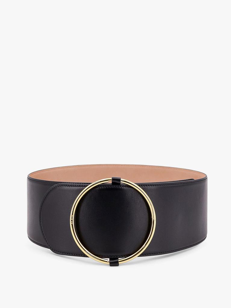 Alaia Leather belt with ring detail