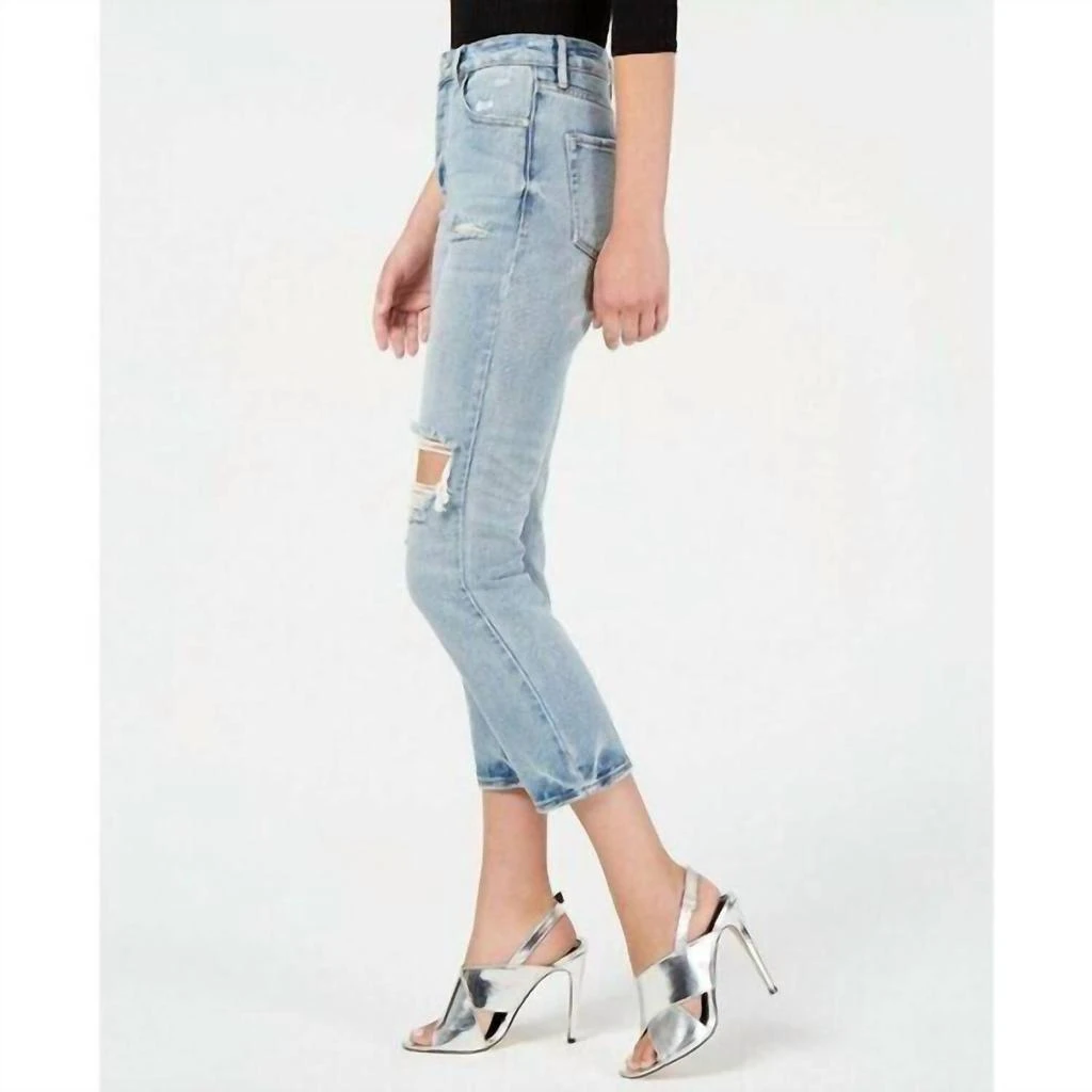 KENDALL & KYLIE Kendall + Kylie - The Icon Distressed Boyfriend Crop Ripped Jeans 2