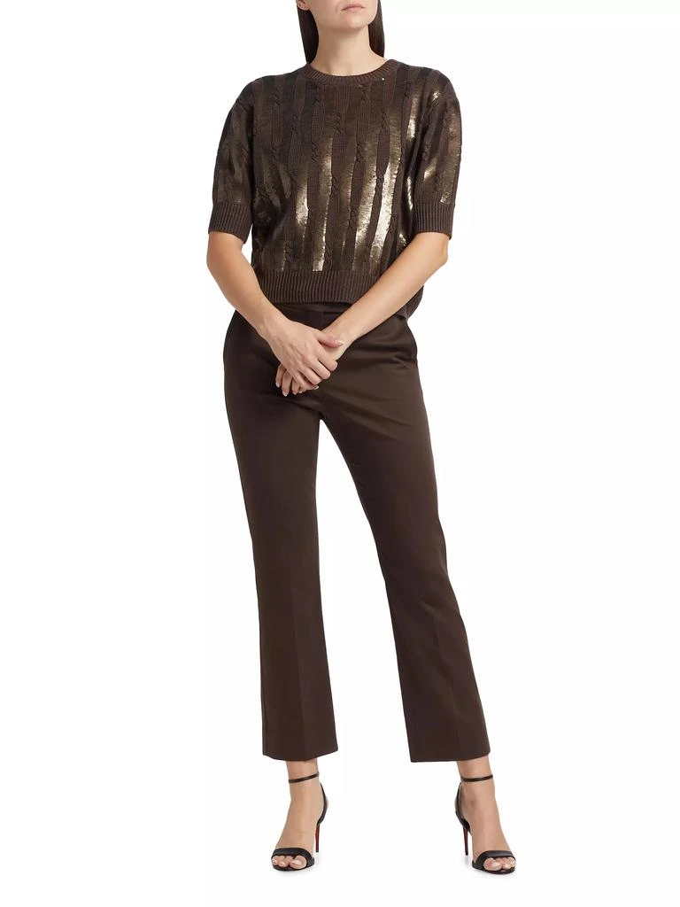 Max Mara Empoli Sequin-Striped Knit Sweater 2
