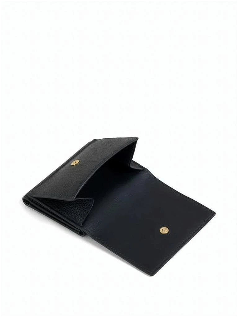 Marni Compact Black Cowhide Leather Wallet 5