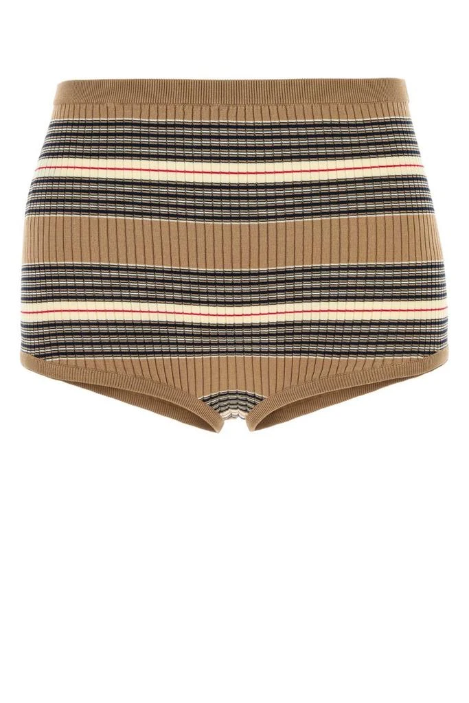 Prada Prada Striped Knitted Shorts 1