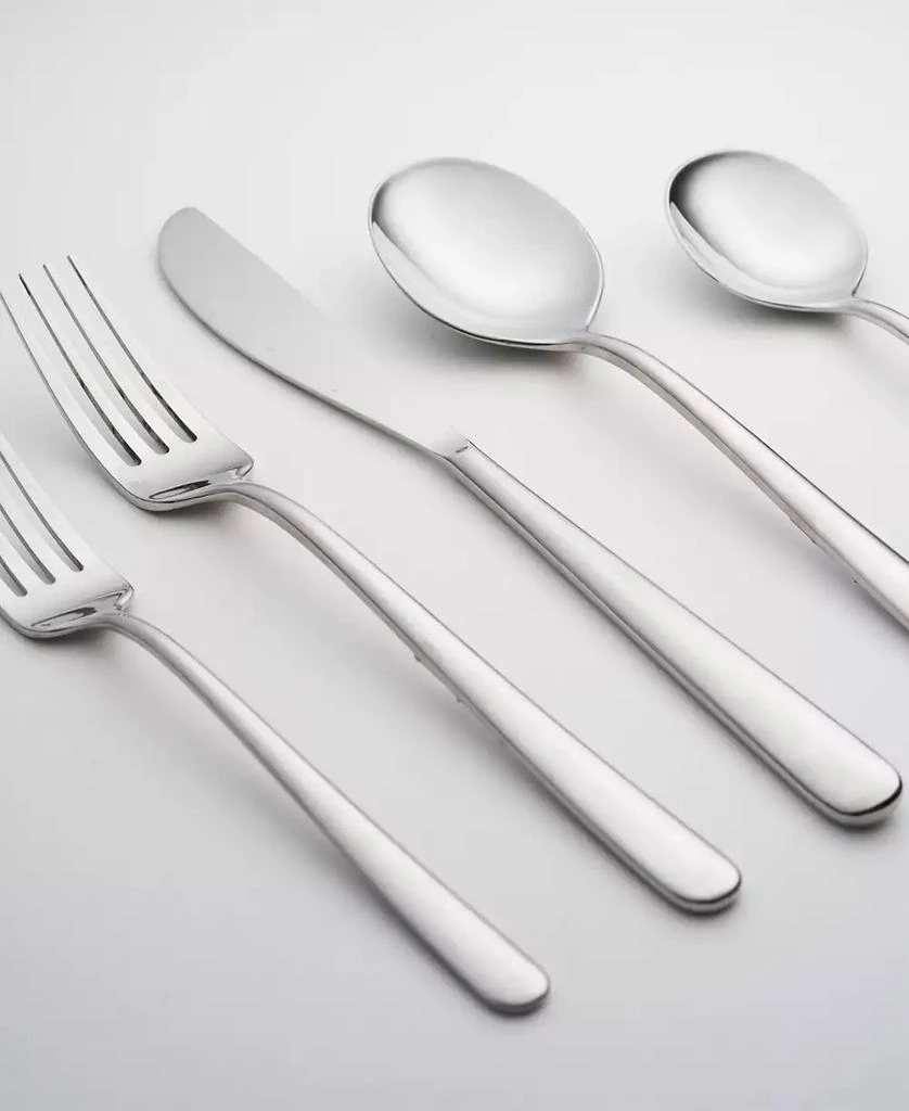 Cambridge Silversmiths Lorenn Mirror 20 Piece 18/10 Stainless Steel Flatware Set, Service for 4 2