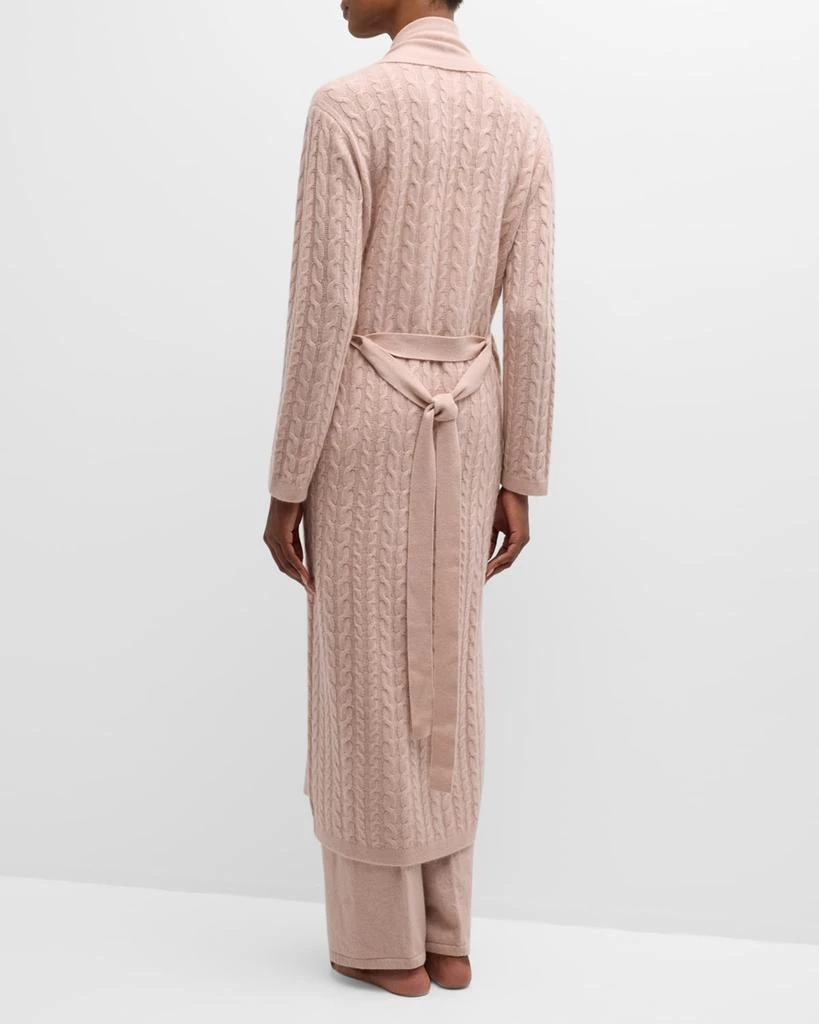 Neiman Marcus Cashmere Cable-Knit Robe 5