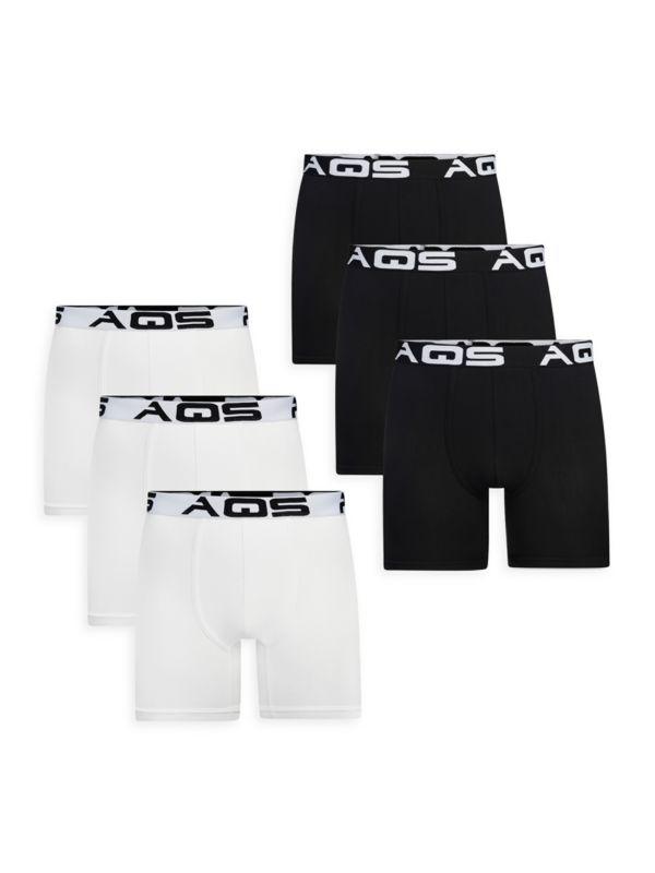 AQS 6-Pack Assorted Boxer Briefs