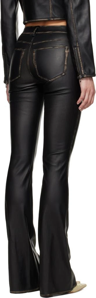 Diesel Black P-Stellar-Q1 Faux-Leather Trousers 3