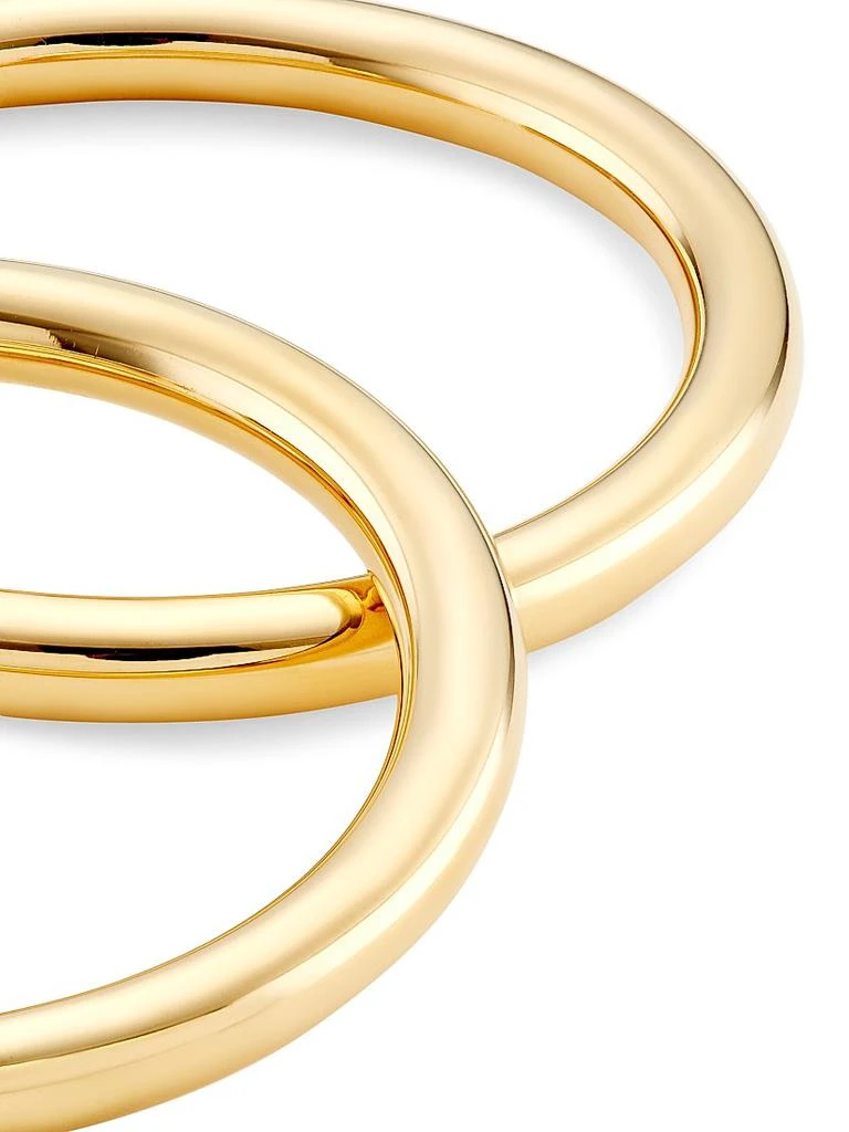 Saks Fifth Avenue Collection 14K Yellow Gold Tubular Hoop Earrings/5MM x 50MM 4