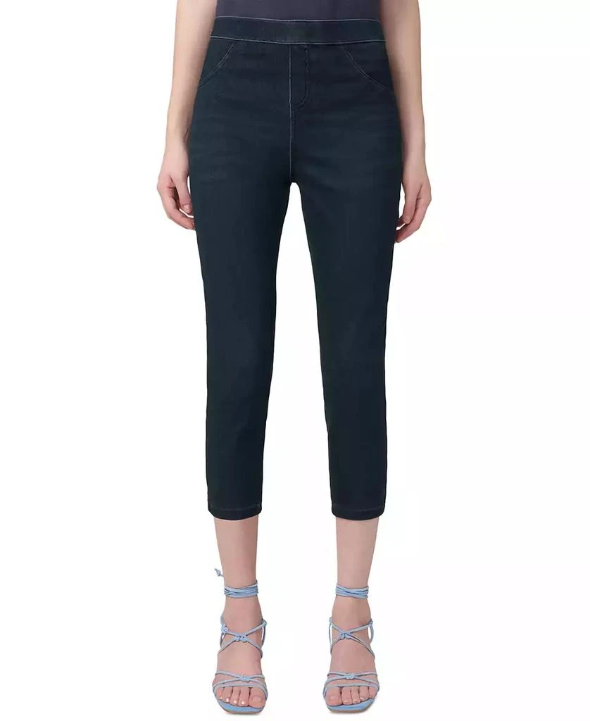 Hue Women's Mid-Rise Pull-On Denim Capri Leggings 10