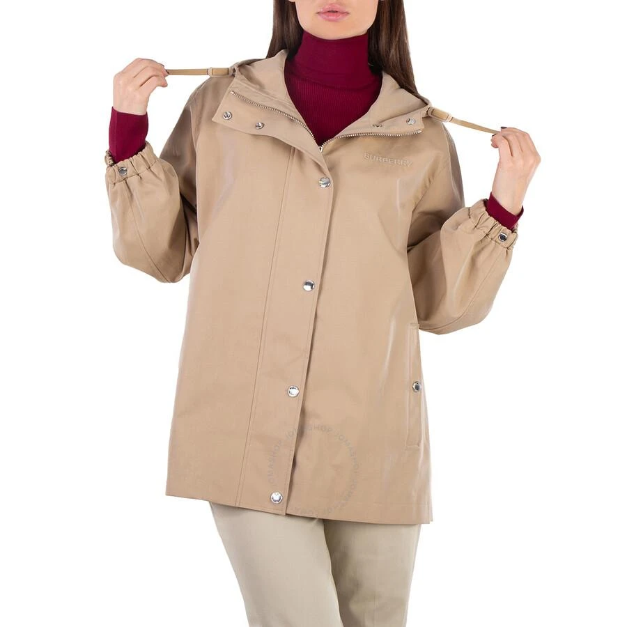 Burberry Hooded Cotton Gabardine Coat 2