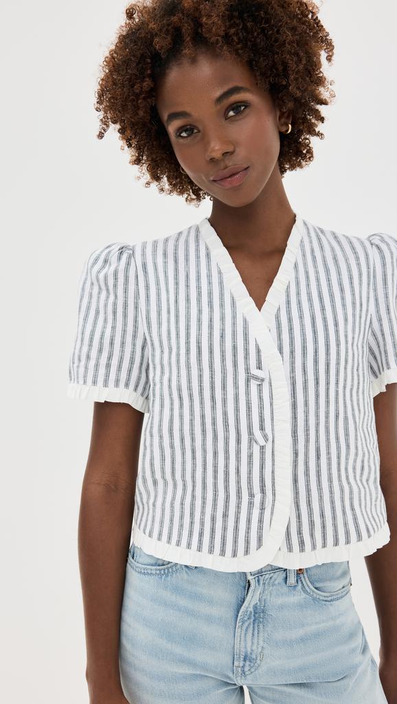 Reformation Bess Linen Top