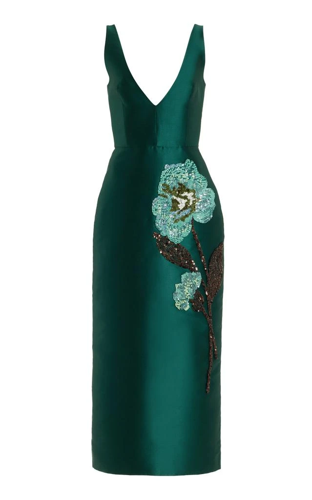 Shop Erdem - Mikado Embroidered Sequined Midi Dress - Green - UK 10 - Moda  Operandi on Sale at BeyondStyle  Get 60% Off Erdem - Mikado Embroidered  Sequined Midi Dress -