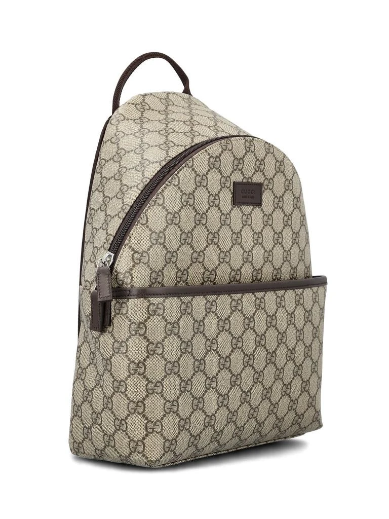 Shop Gucci Kids Logo Patch Zip-Up Backpack on Sale at  display picture 3