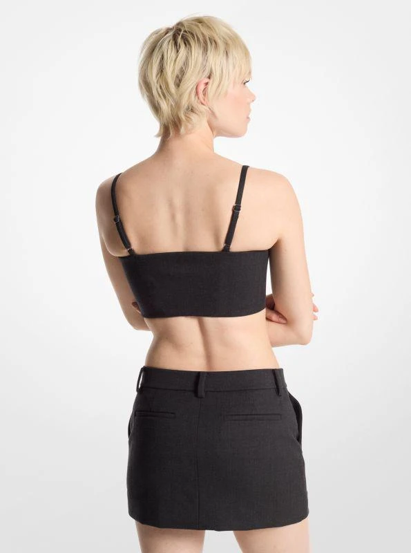 Michael Kors Stretch Wool Blend Mini Skirt 2