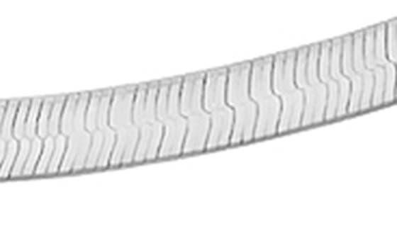 Gabi Rielle Sterling Silver Herringbone Chain Necklace
