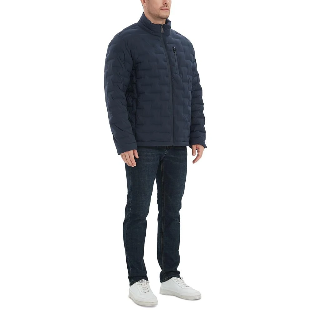 Outdoor United Men's Stretch Seamless Brick Quilted Full-Zip Puffer Jacket 5