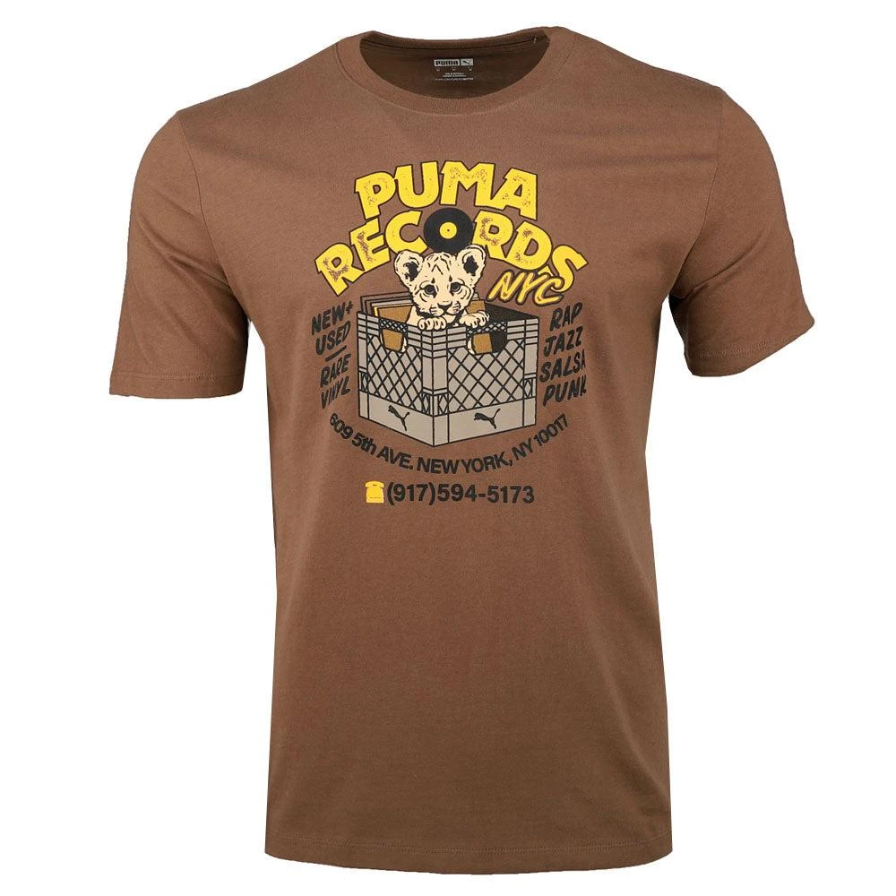 Puma NYC Records Graphic Crew Neck Short Sleeve T-Shirt 1