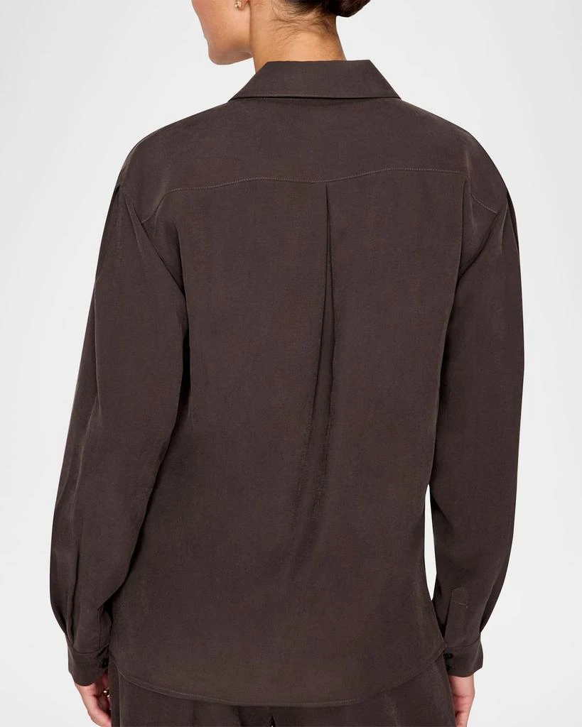 Brochu Walker Amara Topstitch Button-Down Shirt 4