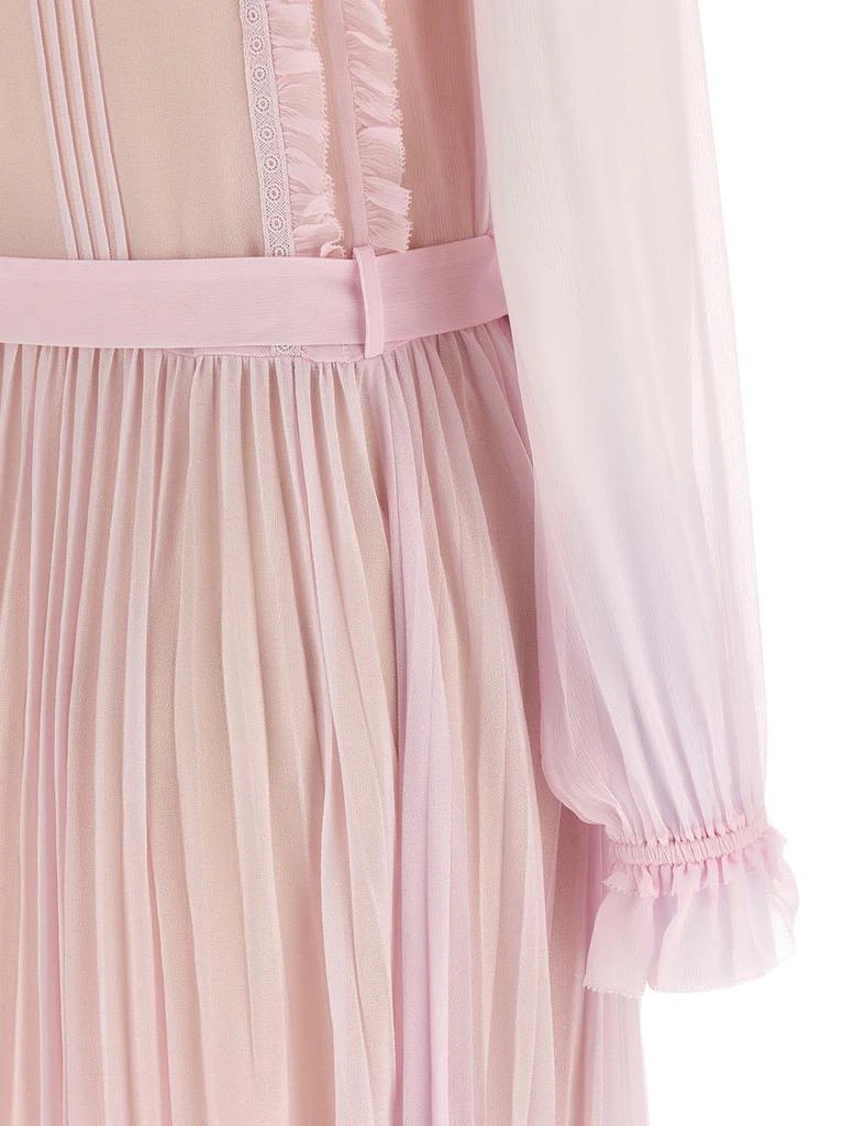 Self-Portrait 'Pink Pleated Georgette Midi' Dresses  On Sale Now with Up  to 26% Off | Discover Exclusive Deals & Savings at BeyondStyle  Authentic Self  Portrait self-portrait-pink-pleated-georgette-midi-dresses with  Limited-Time Discounts, Free
