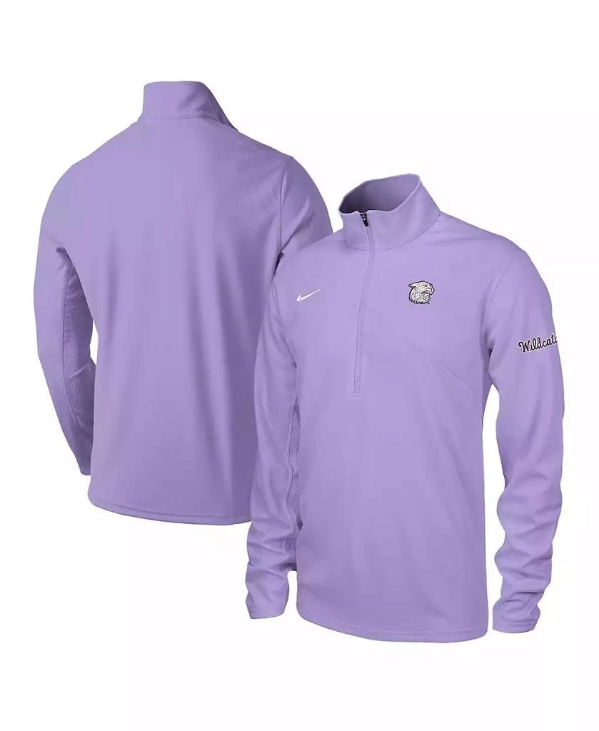 NIKE Men's Lavender Kansas State Wildcats Training Performance Half-Zip Sweatshirt 1