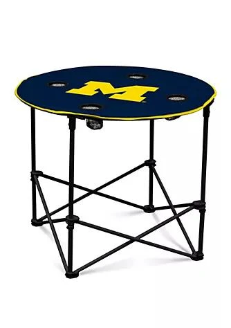 Logo Brands NCAA  Michigan Wolverines 30 Inch x 30 Inch x 24 Inch Round Table