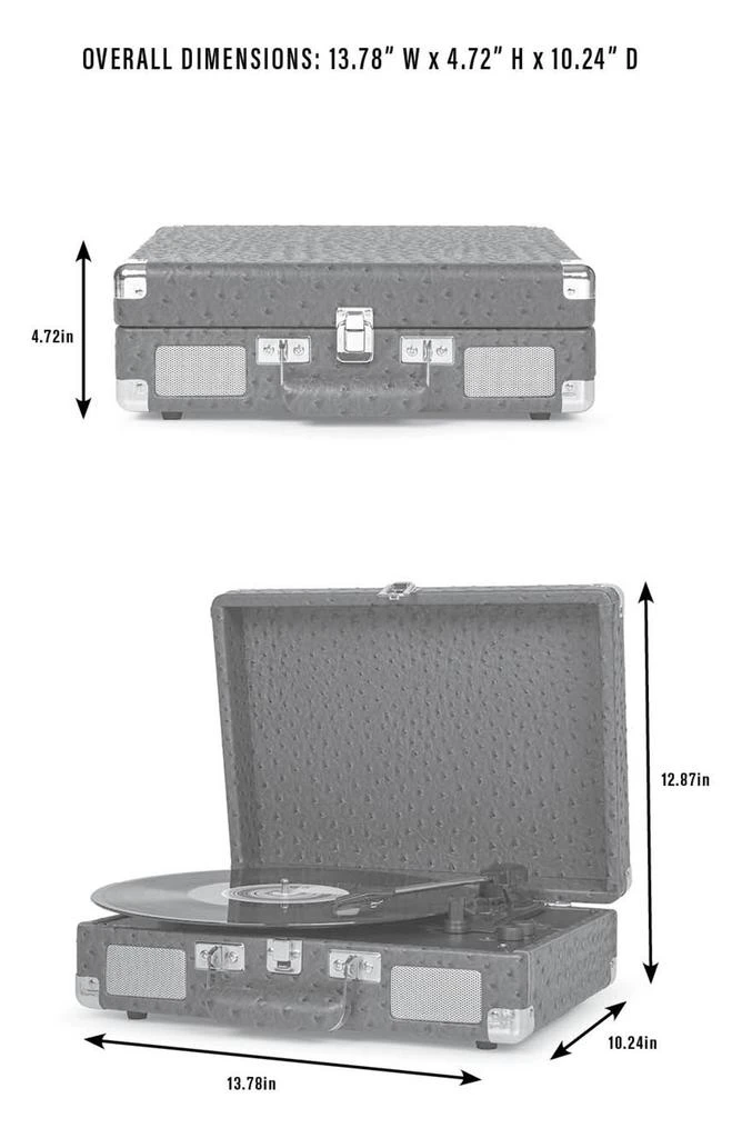 Crosley Cruiser Plus Bluetooth<sup>®</sup> Record Player 3