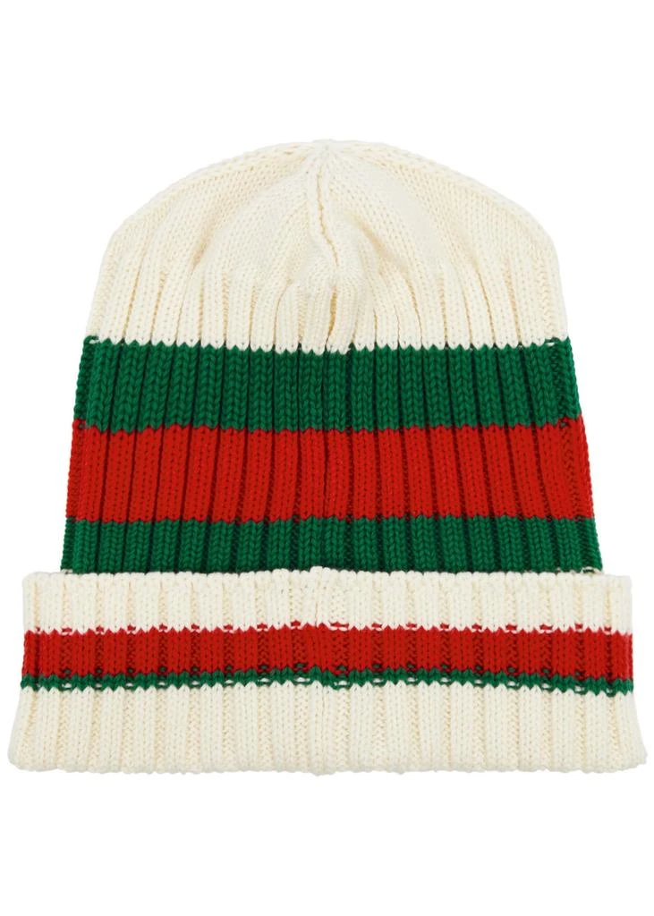 Gucci KIDS Striped cotton beanie 2